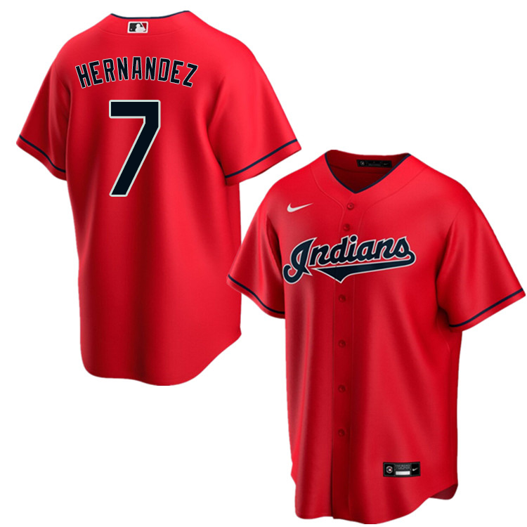 Nike Men #7 Cesar Hernandez Cleveland Indians Baseball Jerseys Sale-Red